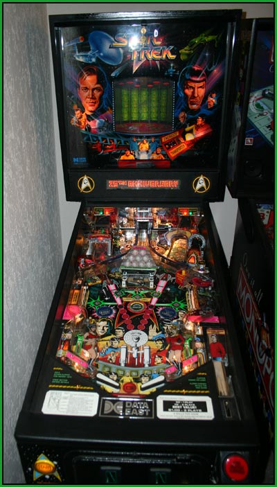 A Picture of my star trek 25 th anniversary pinball machine
